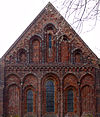 Romanogotiek Termunten4 -  Romanogotiek- zuidoostelijke gevel van de Sint-Ursuskerk van Termunten