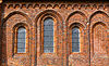 Romanogotiek Termunten2 -  Romanogotiek- zuidwestelijke gevel van de Sint-Ursuskerk van Termunten