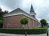 Wagenborgen - NH kerk - achterzijde -  Achterzijde van de hervormde kerk van Wagenborgen (Delfzijl, Groningen, Nederland).