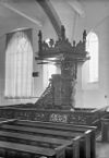 Hooggestoelte en preekstoel - Uithuizen - 20211162 - RCE -  Nederlands Hervormde Kerk: Hooggestoelte en preekstoel 