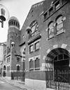 De voorgevel van de synagoge te Groningen - Groningen - 20093243 - RCE -  Synagoge: De voorgevel van de synagoge te Groningen 