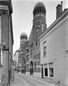 De voorgevel van de synagoge te Groningen - Groningen - 20093242 - RCE -  Synagoge: De voorgevel van de synagoge te Groningen 