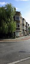 Woningcomplex met karakteristiek rond hoekgedeelte