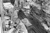 Aanzet kolonnet deuromlijsting noord-zijde - Hoogkerk - 20115206 - RCE -  N.H. Kerk, Hoogkerk, Groningen, aanzet kolonnet deuromlijsting noordzijde, 1963 