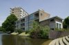 Overzicht laagbouw gedeelte van de Wielewaalflat