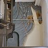 INTERIEUR, GORDIJNSCHILDERING ACHTER HET ORGEL, DETAIL - Groningen - 20278503 - RCE -  Heilige Geest- of Pelstergasthuis: INTERIEUR, GORDIJNSCHILDERING ACHTER HET ORGEL, DETAIL 