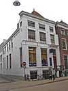 Groningen Oude Boteringestraat 71.JPG -  Groningen, Oude Boteringestraat 71 (hoek Hardewikerstraat), wit gepleisterd hoekpand; rm 18625 