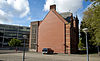 Westersingel34b -  Physisch Laboratorium, Westersingel 34 Groningen. Vanaf parkeerplaats. 