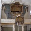 INTERIEUR, OVERZICHT ORGELKAST (LEEG), KLEURONDERZOEK - Groningen - 20279904 - RCE -  Heilige Geest- of Pelstergasthuis: INTERIEUR, OVERZICHT ORGELKAST (LEEG), KLEURONDERZOEK 