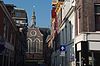 Rotterdammerstraatje met zicht op de Nieuwe Kerk -  Rotterdammerstraatje leading to the Nieuwe Kerk  Het Rotterdammerstraatje met zicht op de Nieuwe Kerk 