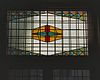 Interieur, eerste verdieping, achterkamer rechts, glas-in-loodvenster - Groningen - 20335491 - RCE -  Glas-in-lood: Interieur, eerste verdieping, achterkamer rechts, glas-in-loodvenster 