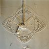 Interieur, eerste verdieping, achterkamer links, plafond met stucwerk - Groningen - 20335493 - RCE -  Stucwerk: Interieur, eerste verdieping, achterkamer links, plafond met stucwerk 