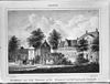 Doofstommen Instituut naar litho's in het Stedelijk Museum - Groningen - 20093861 - RCE -  Het Guyotplein in Groningen. Rechts Guyotplein 2 (rm 18476), daarnaast Guyotplein 3 (rm 18477), voorheen beide deel van het Koninklijk Instituut voor Doofstommen. Links het Guyotmonument (rm 18478). Naar litho's in het Stedelijk Museum. 