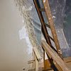 INTERIEUR, GORDIJNSCHILDERING ACHTER HET ORGEL, DETAIL - Groningen - 20278507 - RCE -  Heilige Geest- of Pelstergasthuis: INTERIEUR, GORDIJNSCHILDERING ACHTER HET ORGEL, DETAIL 
