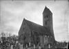 Kerk en toren op kerkhof voor de restauratie naar het zuid-westen - Midwolde - 20158948 - RCE -  Hervormde Kerk: Kerk en toren op kerkhof voor de restauratie naar het zuid-westen 