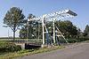 IJzeren ophaalbrug over het Leekster Hoofddiep