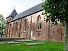 Huizinge - hervormde kerk - zijaanzicht -  Hervormde kerk van Huizinge (Groningen, Nederland).