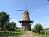Middelstum, Stellingmolen De Hoop -  WindmÃ¼hle in Middelstum.  Windmill in Middelstum.  Middelstum, Stellingmolen De Hoop. 