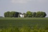 Overzicht van de ligging tussen de bomen