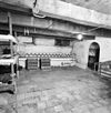 INTERIEUR, KELDER, OVERZICHT TEGELWAND - Midwolda - 20298623 - RCE -  Boerderij: INTERIEUR, KELDER, OVERZICHT TEGELWAND 
