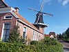 Molenaarswoning Dijkstra met molen in Winschoten -  Edens, molenaarswoning 