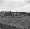 Achtkante grondzeiler omgewaaid tijdens storm op 9 november 1969