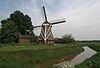 Slochteren - Groote Poldermolen -  Slochteren: Groote Polder - molen, gezien vanaf de Groenedijk