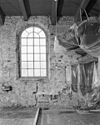 Interieur, muur na ontpleistering - Adorp - 20280304 - RCE -  Nederlands Hervormde Kerk: Interieur, muur na ontpleistering 