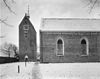 Gedeelte noordgevel met toren - Baflo - 20027484 - RCE -  N.H.Kerk: gedeelte noordgevel met toren 