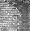 Zuid-gevel, dichtgemetseld romaans venstertje - Baflo - 20027416 - RCE -  N.H.Kerk: zuid-gevel, dichtgemetseld romaans venstertje 