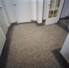 Interieur, terrazzovloer in hal