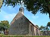Niehove - kerk - noordzijde -  Noordzijde van de kerk van Niehove met de oorspronkelijke romaanse raamvensters.