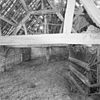 Interieur, overzicht vakwerkschuur met kapconstructie - 20000255 - RCE -  Interieur, overzicht vakwerkschuur met kapconstructie 
