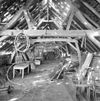 Interieur, overzicht kapconstructie - 20000894 - RCE -  Gebint: Interieur, overzicht kapconstructie 