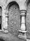 Achtergevel, detail- boog van de voormalige arcade - Maastricht - 20150054 - RCE -  Spaans Gouvernement: Achtergevel, detail: boog van de voormalige arcade 