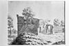 RuÃ¯ne, tekening van J.de Grave, 1671 - Limmel - 20140293 - RCE -  Kasteel Bethlehem: ruÃ¯ne, tekening van J.de Grave, 1671 