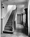 Interieur, overzicht trap, met rechts de balusterzuilen van de voormalige arcade - Maastricht - 20150057 - RCE -  Spaans Gouvernement: Interieur, overzicht trap, met rechts de balusterzuilen van de voormalige arcade 