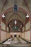 Interieur Kapel, overzicht naar het westen, gezien vanuit het oosten - Maastricht - 20353943 - RCE -  Trichter College: Interieur Kapel, overzicht naar het westen, gezien vanuit het oosten 