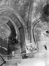 Interieur toren onder lantaarn, kraagsteen tweede gewelf zuidoosthoek - Maastricht - 20146854 - RCE -  Sint Janskerk: Interieur toren onder lantaarn, kraagsteen tweede gewelf zuidoosthoek 