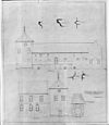 Opmeting van het oude gedeelte, reproductie van tekening in bezit van Monumenten Zorg - Limmel - 20140302 - RCE -  Kasteel Bethlehem: opmeting van het oude gedeelte, reproductie van tekening in bezit van Monumenten Zorg 