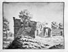 Tekening door Jos de Grave - Limmel - 20140260 - RCE -  Kasteel Bethlehem: tekening door Jos de Grave 