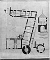 Opmeting van het oude gedeelte, reproductie van tekening in bezit van Monumenten Zorg - Limmel - 20140300 - RCE -  Kasteel Bethlehem: opmeting van het oude gedeelte, reproductie van tekening in bezit van Monumenten Zorg 