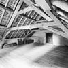 Interieur, zolder, overzicht met kapconstructie - Middelaar - 20348829 - RCE -  Watermolen De Bovenste Plasmolen: Interieur, zolder, overzicht met kapconstructie 