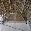 Dakconstructie van de onderdoorgang achter de poort - Bingelrade - 20331130 - RCE -  Hoeve/ Dakconstructie: Dakconstructie van de onderdoorgang achter de poort 