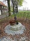 Jabeek-Wegkruis bij Etzenrade 11.JPG -  Cross near Etzenrade 11, Jabeek, Limburg, the Netherlands  Wegkruis bij Etzenrade 11, Jabeek, Limburg, Nederland