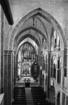Interieur naar het oosten, na de restauratie - Roermond - 20189324 - RCE -  Munster Kerk Of Onze Lieve Vrouwe Kerk: interieur naar het oosten, na de restauratie 