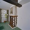 Interieur, eerste verdieping- schoorsteen met beschilderde schoorsteenboezem - Roermond - 20346323 - RCE -  Schoorsteen/ Schoorsteenstuk: Interieur, eerste verdieping: schoorsteen met beschilderde schoorsteenboezem 