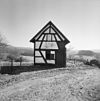 Overzicht bakhuis met zicht op het achterliggende landschap - Cottessen - 20329936 - RCE -  Vakwerkbouw/ Bakhuis: Overzicht bakhuis met zicht op het achterliggende landschap 