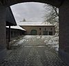 Overzicht binnenhof vanuit het poortgebouw - Klimmen - 20341651 - RCE -  Huize Retersbeek: Overzicht binnenhof vanuit het poortgebouw 