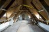 Interieur zolder, overzicht kapconstructie